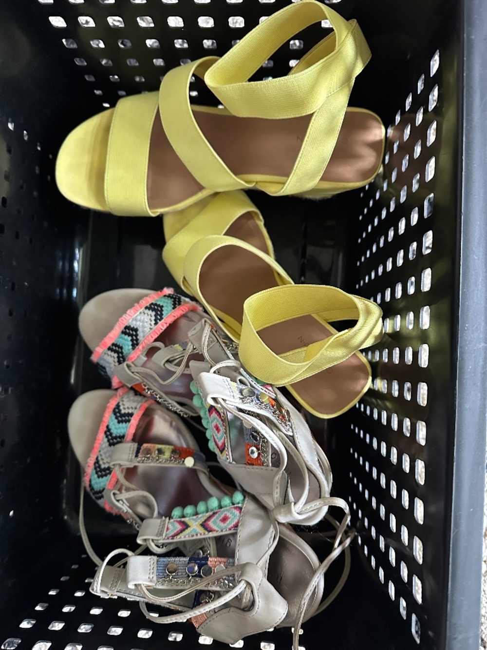 TWO pairs of wedge heels - Wome's size 9